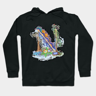 N - an illuminated letter Hoodie